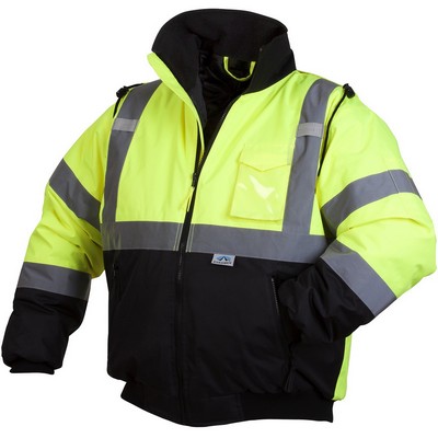 Pyramex® Hi Vis Black Bottom Bomber Jacket