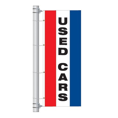 Double Face Everwave Vertical Slogan Drape Flags