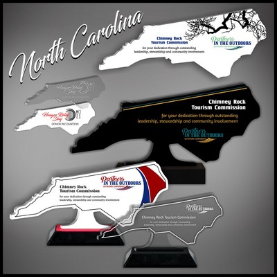 12" North Carolina Black Budget Acrylic Award