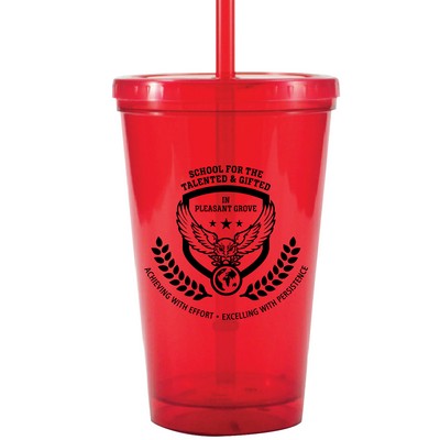 16 Oz. Bolero Double Wall Plastic Tumbler