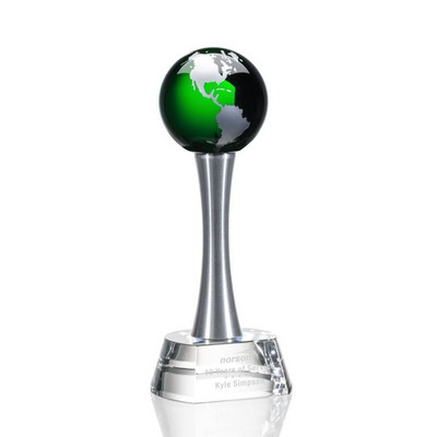 Willshire Globe Award - (S) Optical/Green 7½"