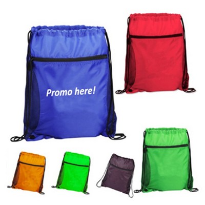 Mesh Drawstring Sports Pack with Pocket