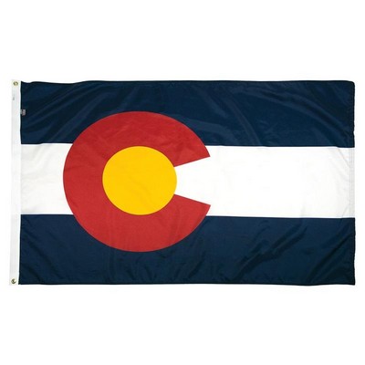 Colorado Indoor Parade Flag w/Fringe (3'x5')