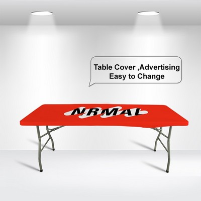 6' Square Stretch Table Topper in Full Color Overall