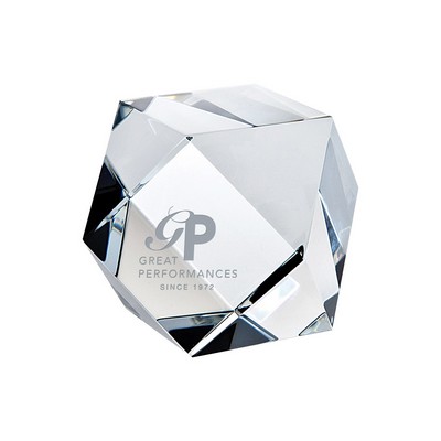 Hexagon Crystal Paperweight