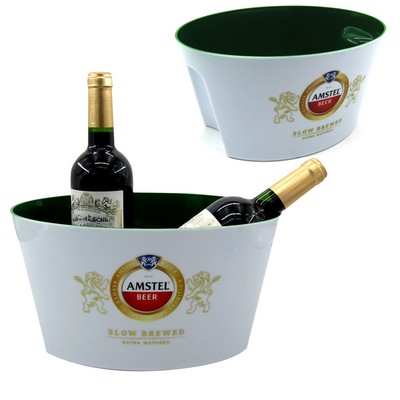 Double Colors Oval Bucket With Build-In Handle/7L