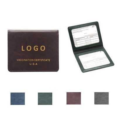 Leather Vaccine Card Holder