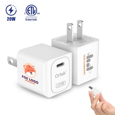 Cirtek® Mini 20W PD Fast Charger