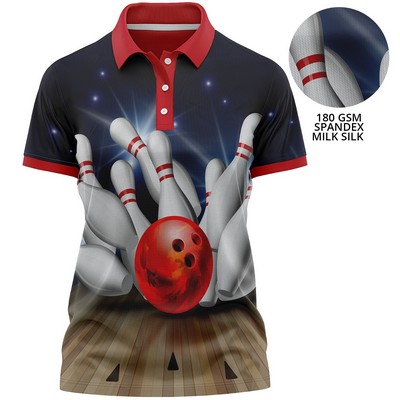 Women's 180 GSM Spandex Milk Silk Sublimation Performance Polo