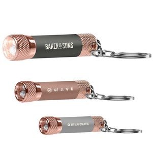 Chroma Softy Rose Gold Metallic - LED Flashlight with Keyring