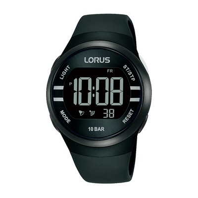 Lorus R2333N Digital Chronograph Unisex Sports Watch - Black