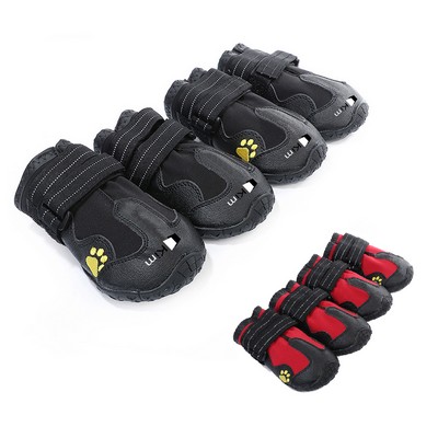 Outdoor Sports Pet Shoes Four Pack