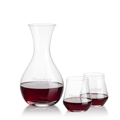 Adelita Carafe & 2 Bretton Stemless Wine