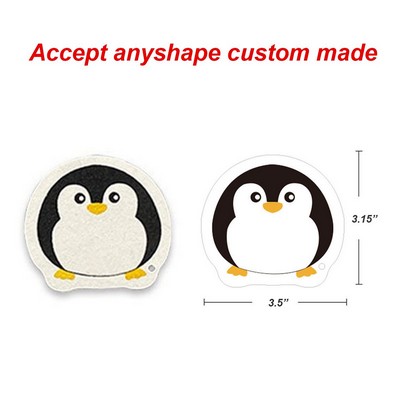 Penguin Shaped Compressed Sponge w/String