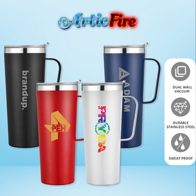 ArticFire 28 oz Tall Vacuum Insulated Stainless Steel Travel / Camping Mug