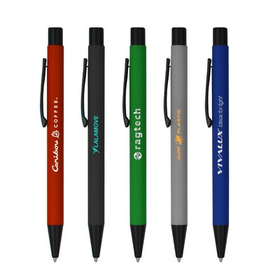 Chrome Engraved Soft Touch Pen