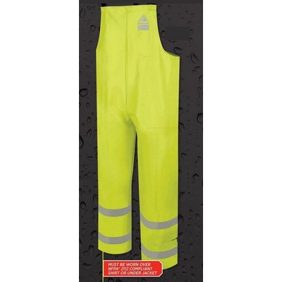 Hi-Visibility Flame-Resistant Rain Bib Overalls