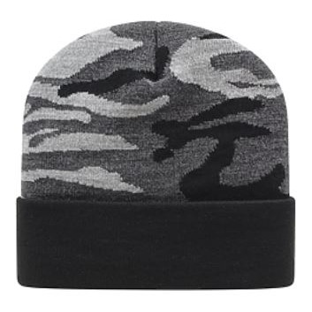 Cap America® USA Made Urban Camo Beanie w/Cuff & 12"Knit