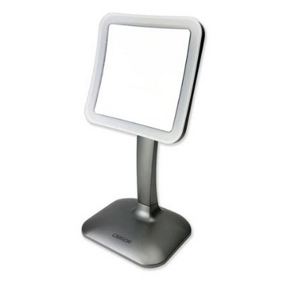 Carson® LED Lighted Square Magnifying Mirror w/Base Stand