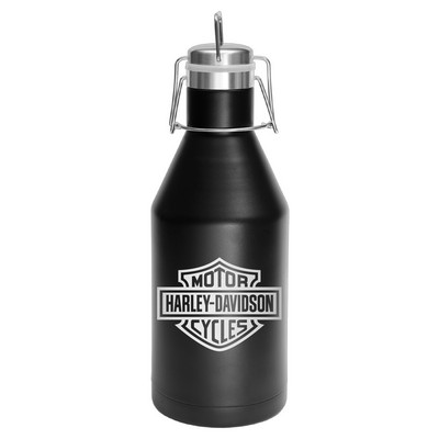 Polar Camel 64oz Black Stainless Steel Growler