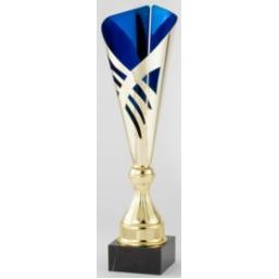 17" Assembled Gold/Blue Cup Award