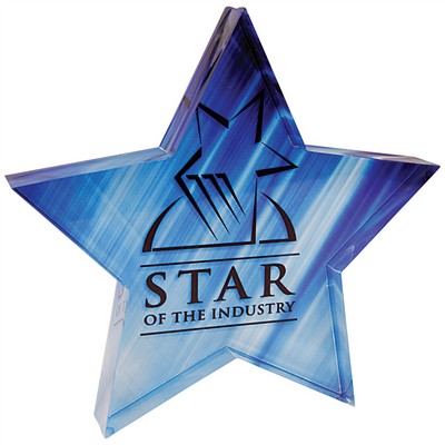 5" Acrylic Star Paperweight