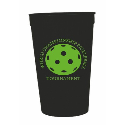 32 Oz. Black Stadium Cup