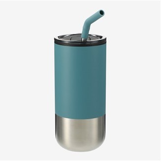 16oz Stainless Steel Vacuum Insulated Tumbler With Straw