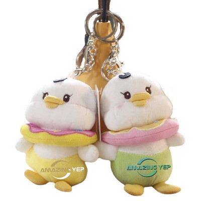 4.5" Keychain Squishmallow Plush Key Tag - Duck