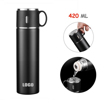 420 ml Water Bottle w/Self Cup Lid