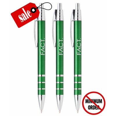 Closeout Metallic - Domination - Clicker Pen - 1113