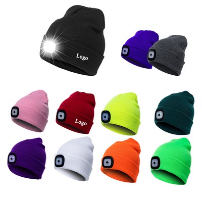 LED Lighted knitted Beanie Hat