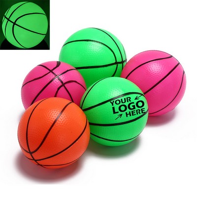 4" Glow in The Dark Mini Basketball