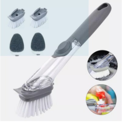 Multifunction Dishwashing Long Handle Sponge Removable Brush