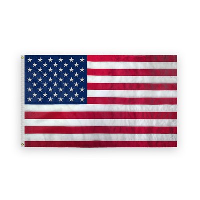 4'X6' High Density 400D Nylon 1ply USA Embroidered Flag;