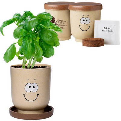 Goofy Group Grow Pot Eco-Planter with Basil Seeds