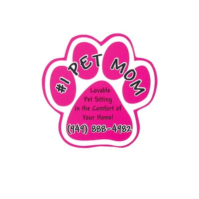 5"X5" Paw Shape Bumper Vehicle Magnet