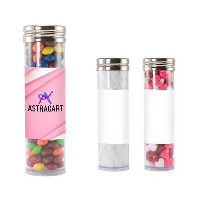 Custom Printed Plastic Tube with Gourmet Treats