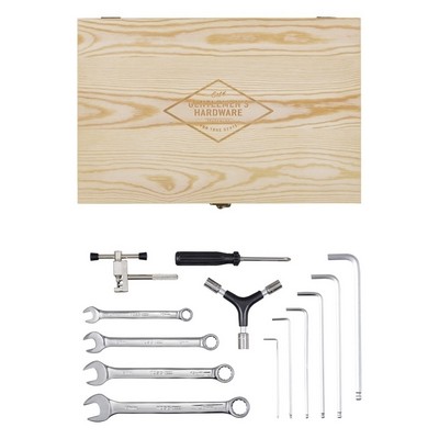 Bicycle Tool Kit in Wooden Box