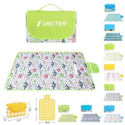 59 x 39 inch Outdoor Picnic Blanket Foldable Waterproof Full Printing Mat for Travel Camping Hiking