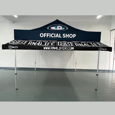 Pop up tent 10 ft printed awning with frame