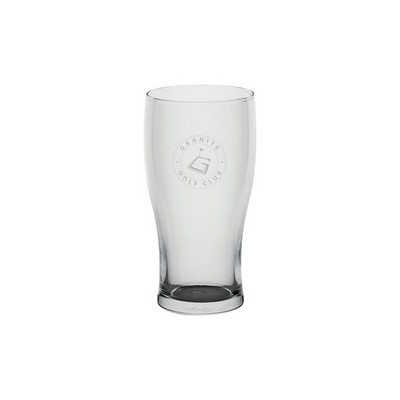 Traditional Pub Glass 20oz - Etched