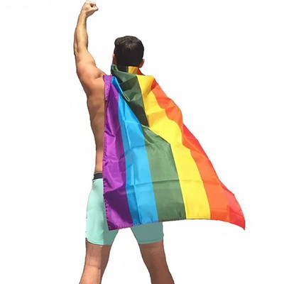 Adult Rainbow Superhero Cape