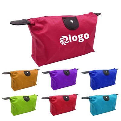 Custom Waterproof Nylon Cosmetic Bag MOQ 100pcs