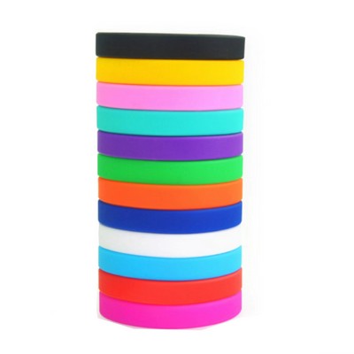 1/2" Custom Silicone Wristband