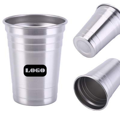 Reusable 16oz Stainless Steel Tumbler