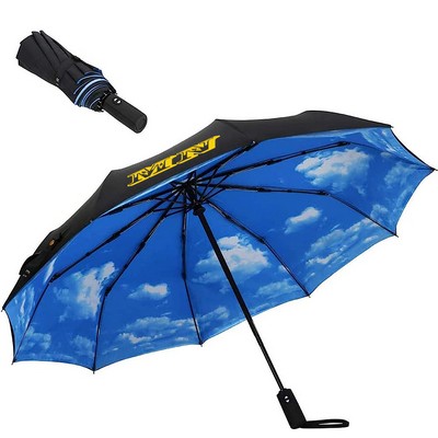 Double layers Automatic Umbrella