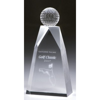 Sisyphus Crystal Award, 8 1/4"H