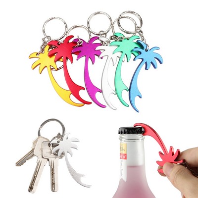 Palm Tree Bottle Opener with Keychain