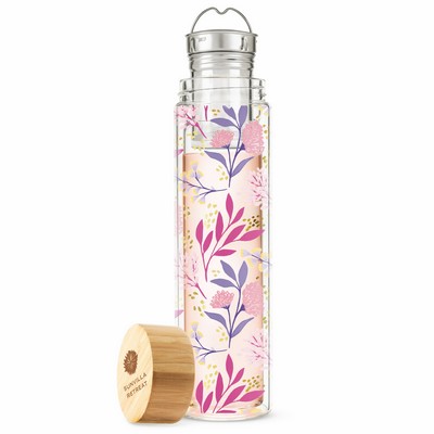 Blair™ Botanical Bliss Glass Travel Infuser Mug by Pinky Up®